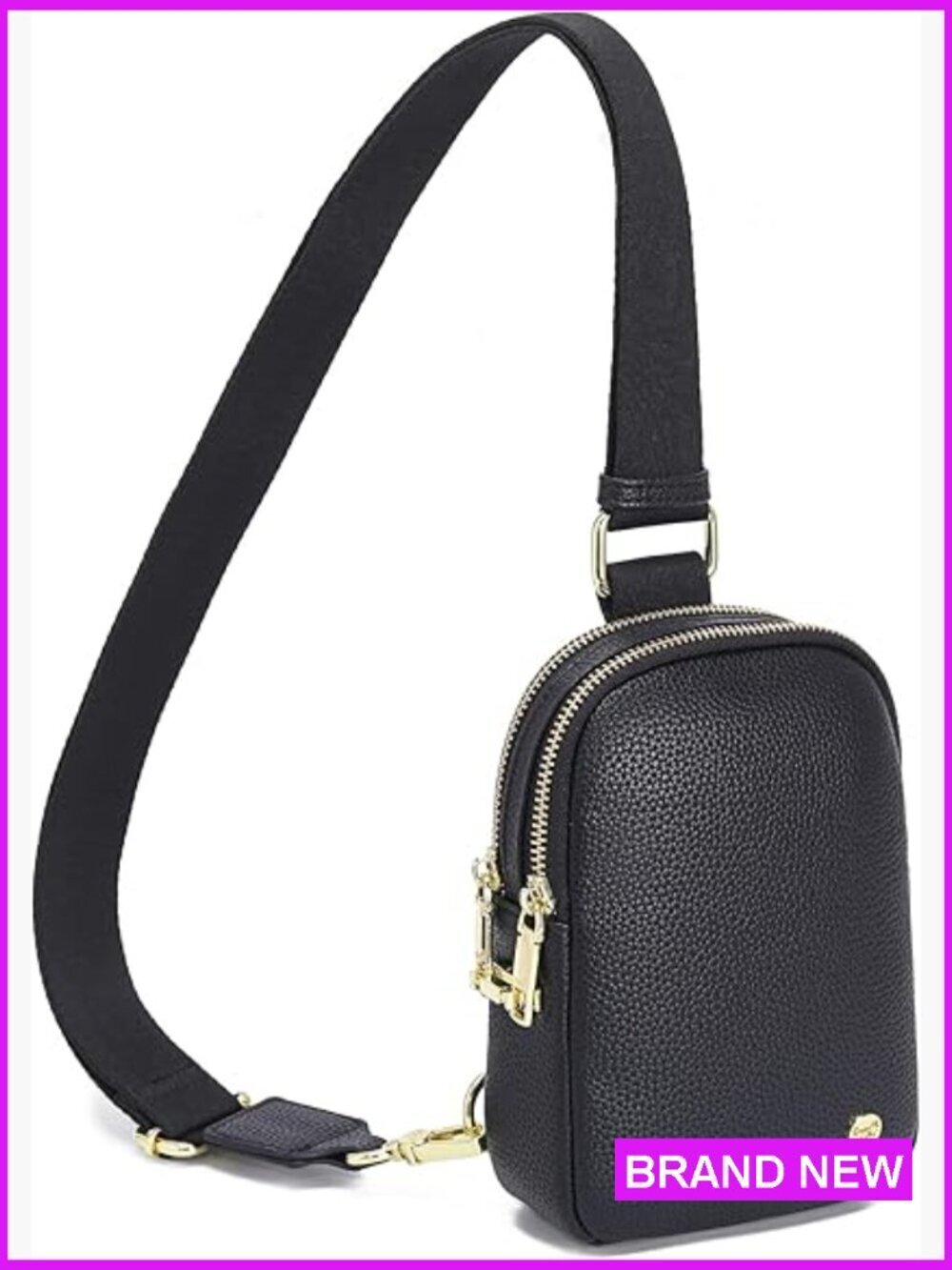 Small Vegan Leather Crossbody Bag RFID Blocking Anti Theft Sling Purse